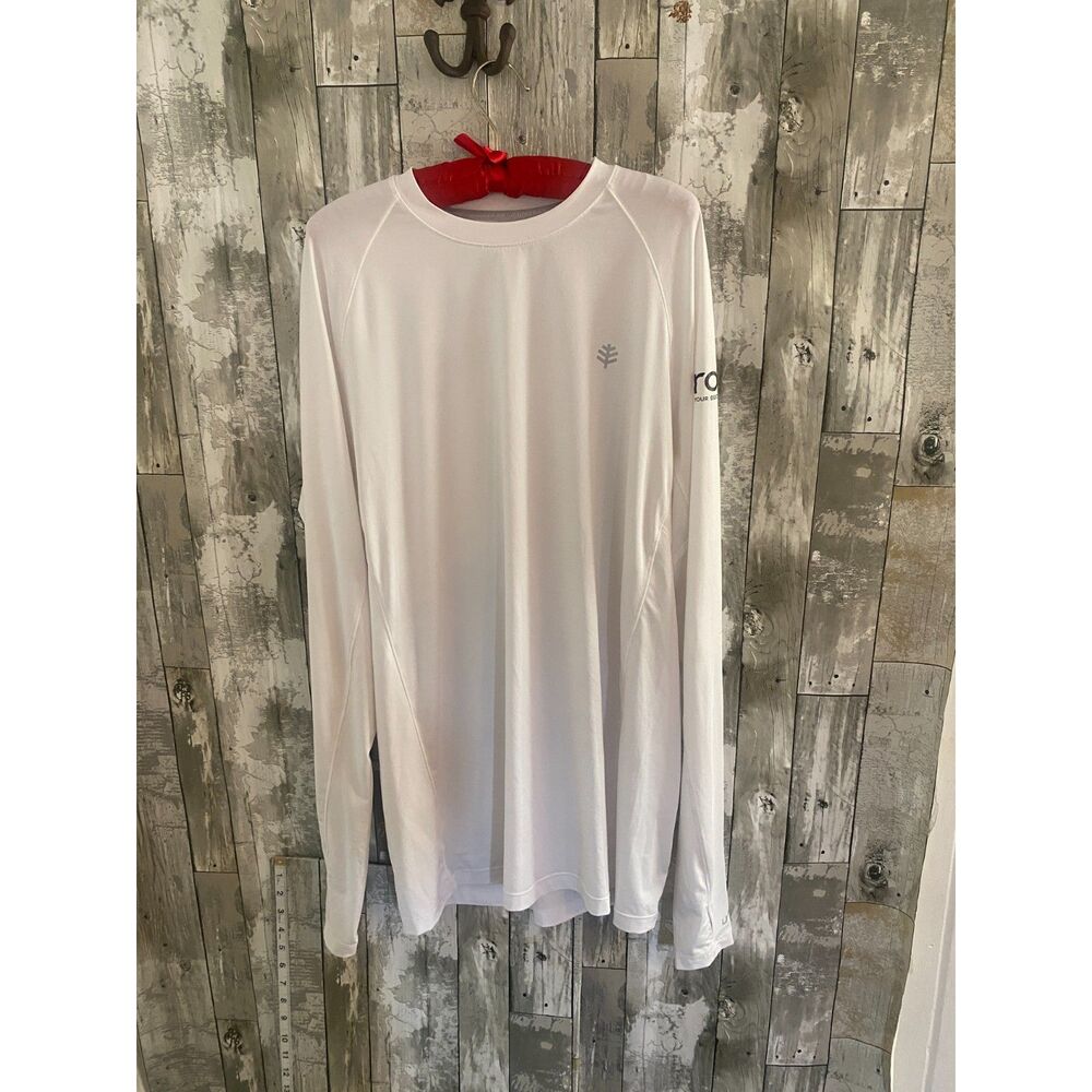 Coolibar uv protection white long sleeve shirt LT